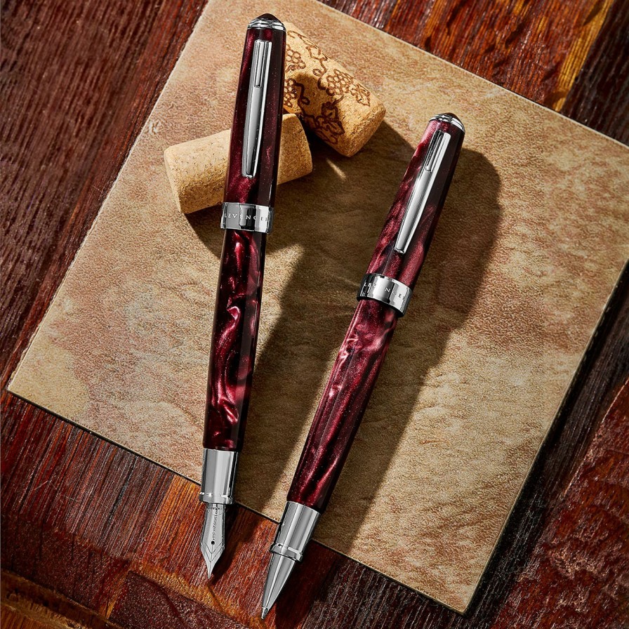 Writing Levenger Levenger Pens | True Writer Select Bordeaux Fountain Pen