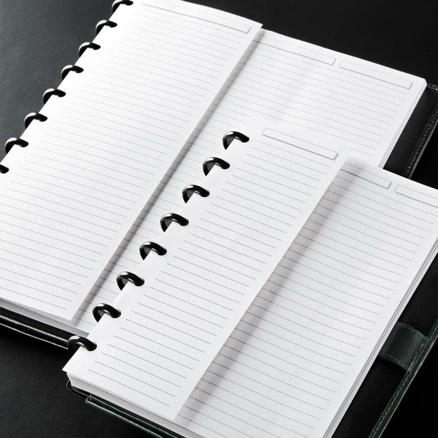 Circa Notebooks Levenger Circa Compact Refills | Circa Half-Sheet Ruled Refill (100 Sheets)