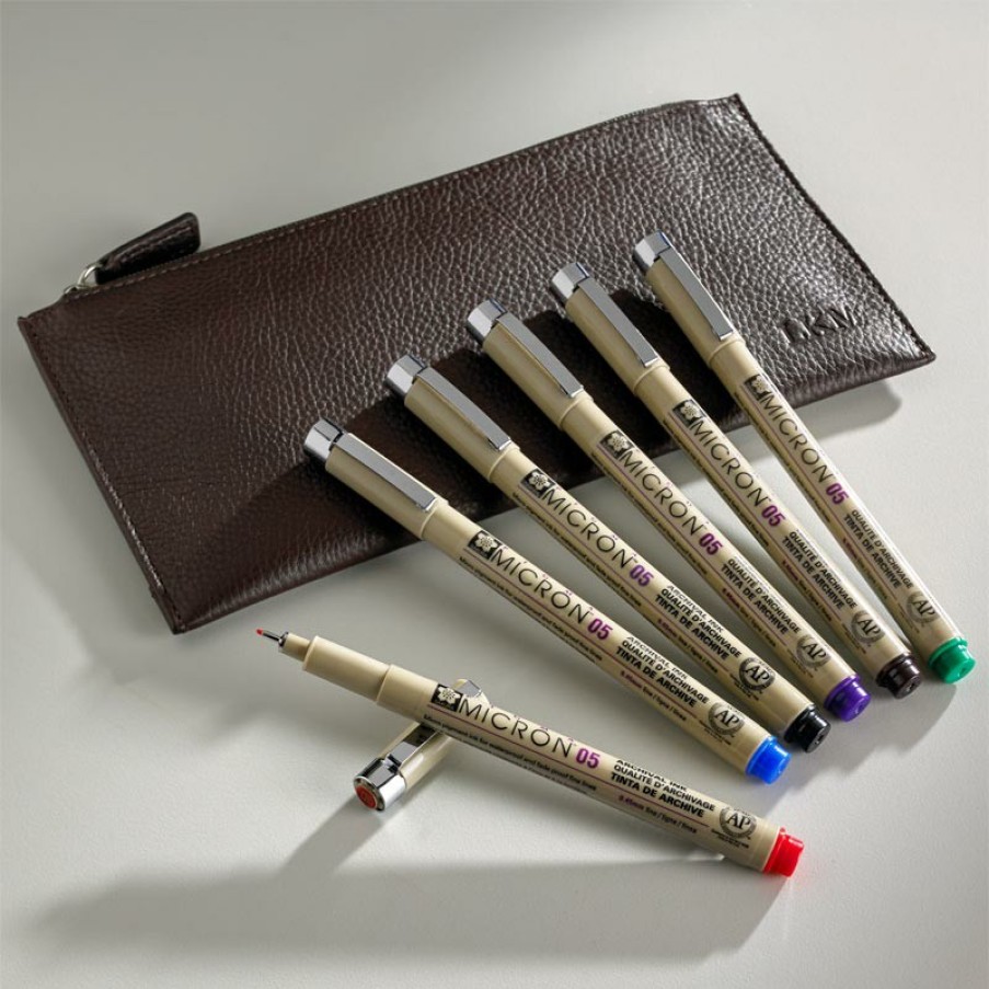 Writing Levenger | Sakura Micron Pen Gift Set (Set Of 6)