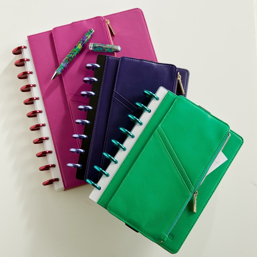 Circa Notebooks Levenger Circa Junior Notebooks | Circa Bright Leather Notebook Bundle