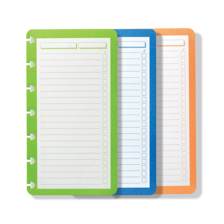 Circa Notebooks Levenger Circa Notebook Accessories | Circa Vivacious Checklist Pad Trio (Set Of 3)