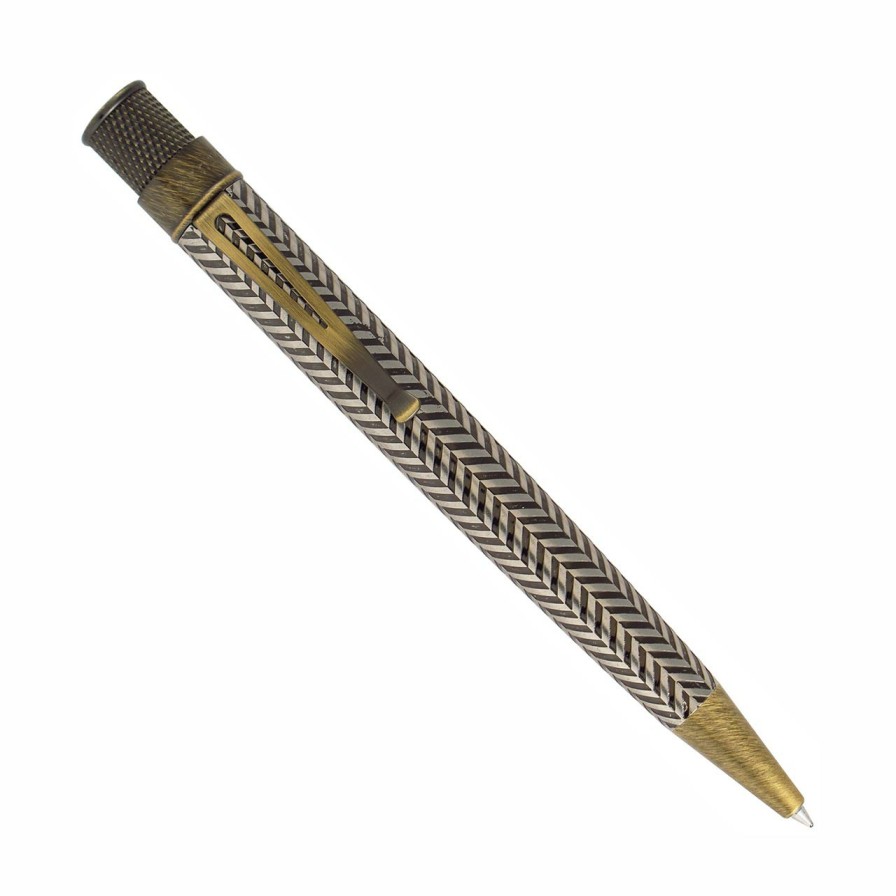 Writing Levenger Retro 51 | Retro 51 Tornado Vintage Metalsmith Teddy Roosevelt Rollerball Pen