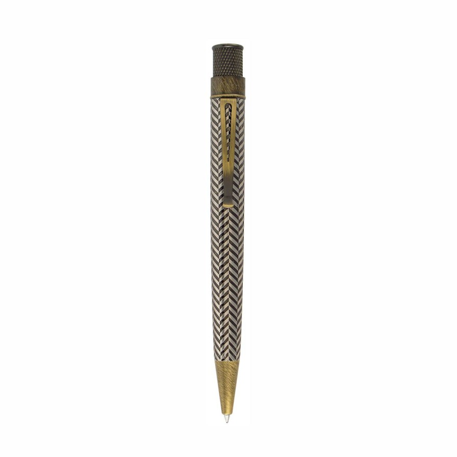 Writing Levenger Retro 51 | Retro 51 Tornado Vintage Metalsmith Teddy Roosevelt Rollerball Pen