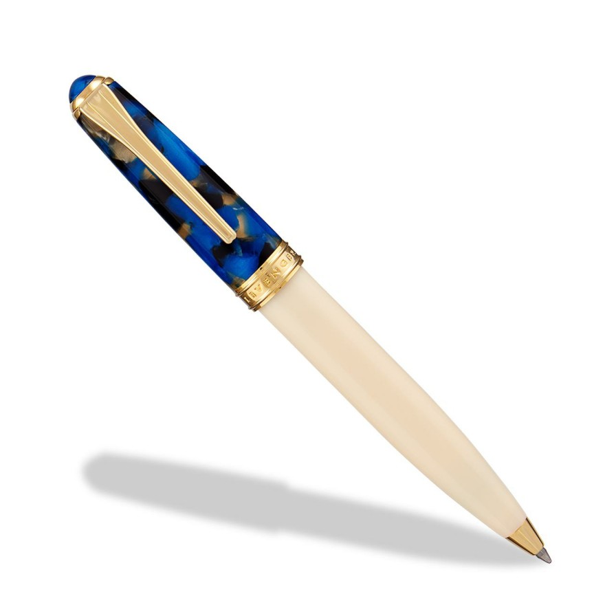 Writing Levenger Ballpoint Pens | True Writer Classic Ivory Sapphire Pen