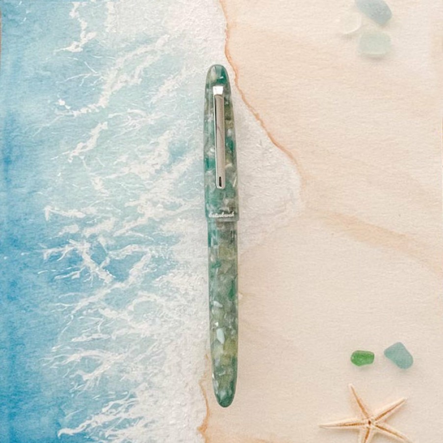 Writing Levenger Rollerball Pens | Estie Seaglass Rollerball Pen Chrome