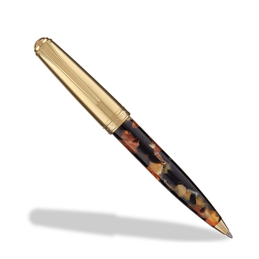 Writing Levenger Ballpoint Pens | True Writer Classic Tortoise D'Oro Pen