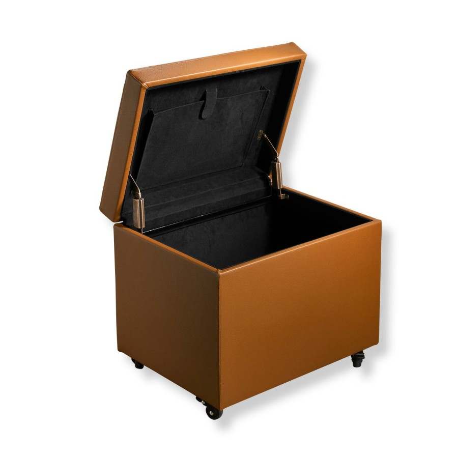 Notebooks & Stationery Levenger Unusual Office Supplies | No-Room Rolling File Ottoman