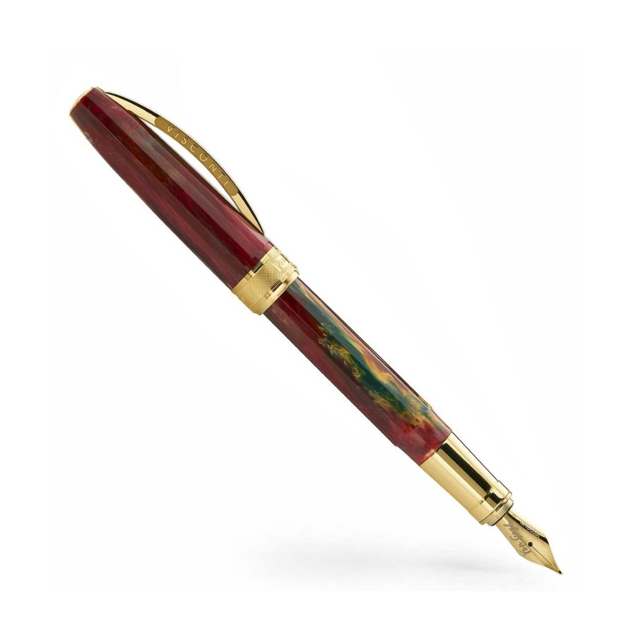 Writing Levenger Fountain Pens | Visconti Van Gogh Flowering Plum Orchard Fountain Pen