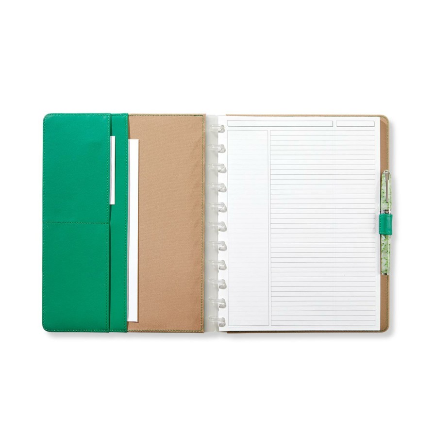 Circa Notebooks Levenger Circa Letter Notebooks | Circa Bright Leather Foldover Notebook