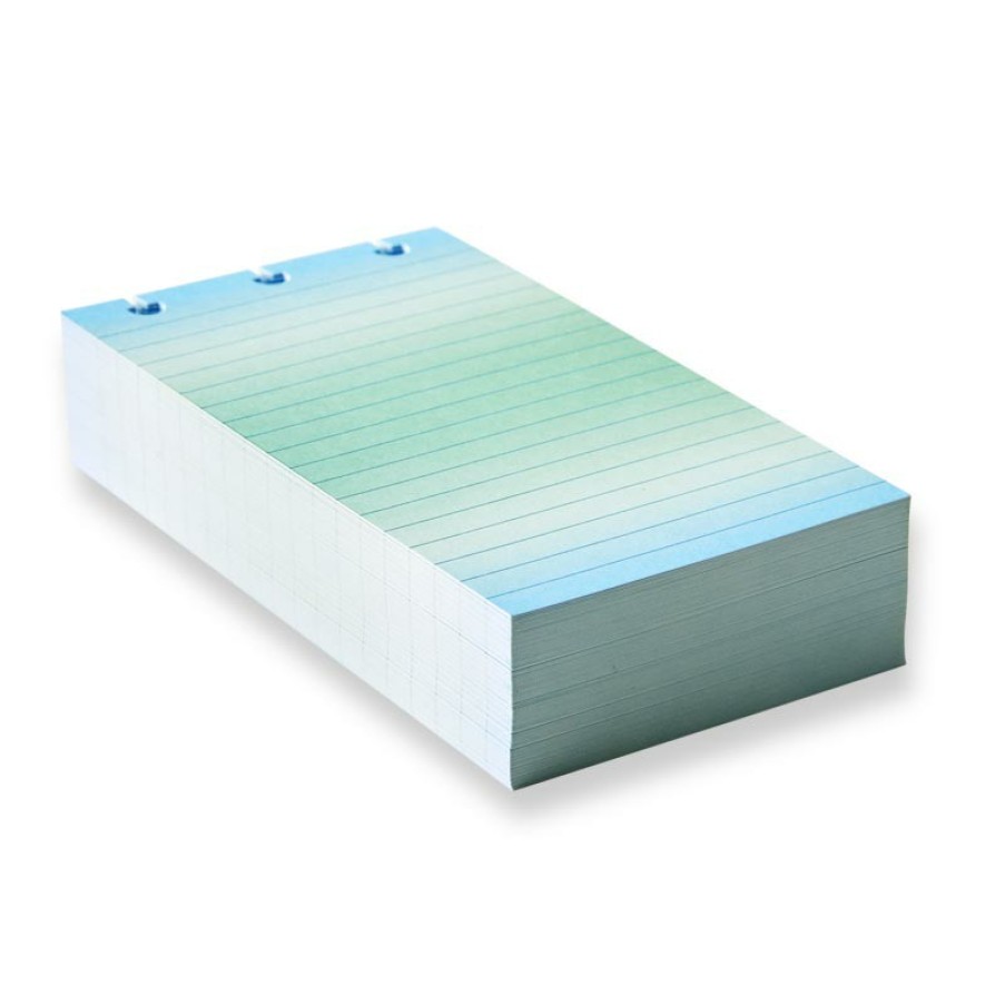 Circa Notebooks Levenger Sea & Sky | Circa Jotlet Blue Ombre Gradient Ruled Card Refill (Set Of 100)