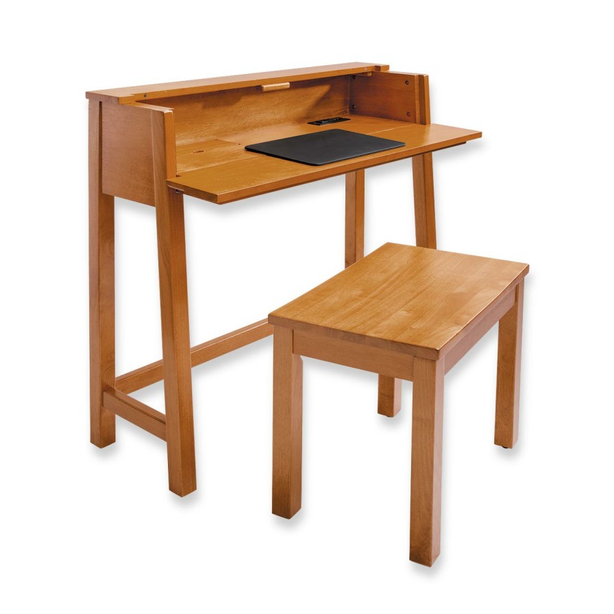 Home & Office Levenger Desks & Lap Desks | No-Room Convertible Desk And Stool