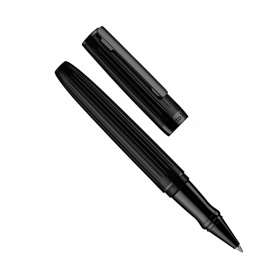 Writing Levenger Rollerball Pens | Otto Hutt D07 Black Matte Rollerball Pen