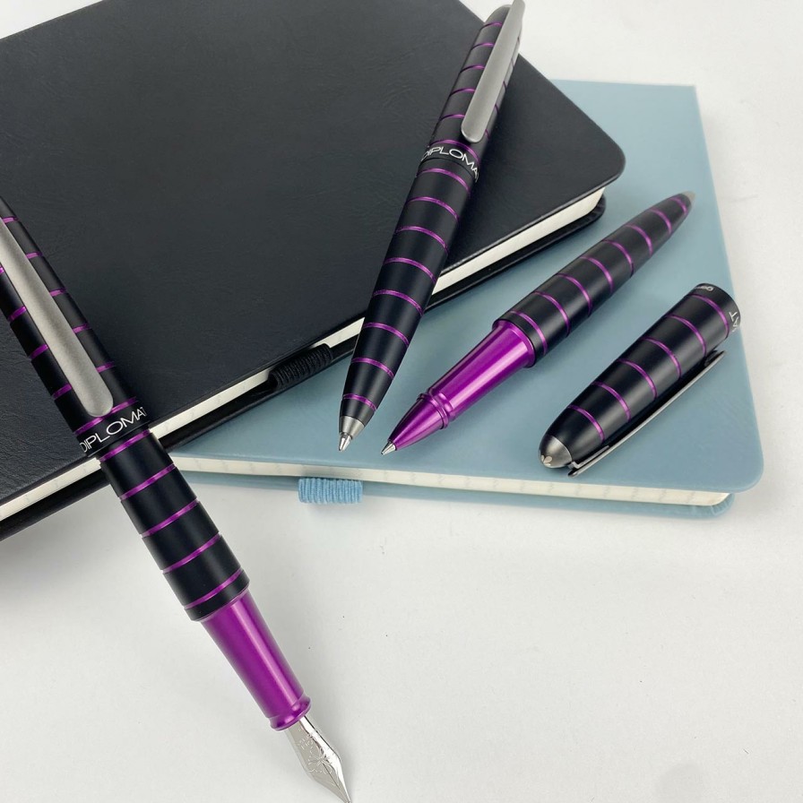 Writing Levenger Ballpoint Pens | Diplomat Elox Ring Pen