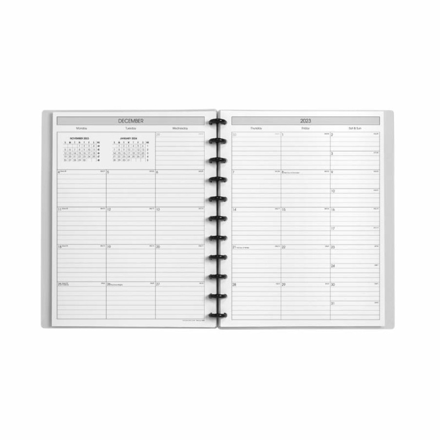 Circa Notebooks Levenger Circa Smartplanners® | Circa Weekly Horizontal Format Agenda-Prismatic