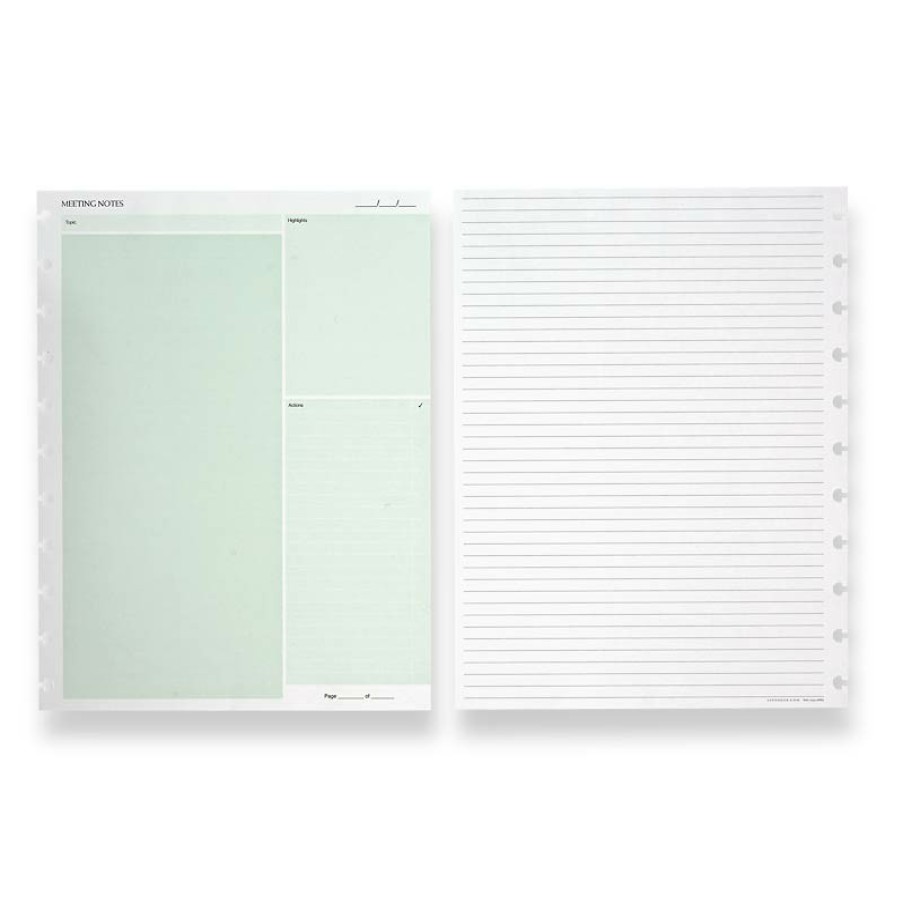 Circa Notebooks Levenger Circa Smartplanners® | Circa Smartplanner Meeting Notes, Letter (25 Sheets)