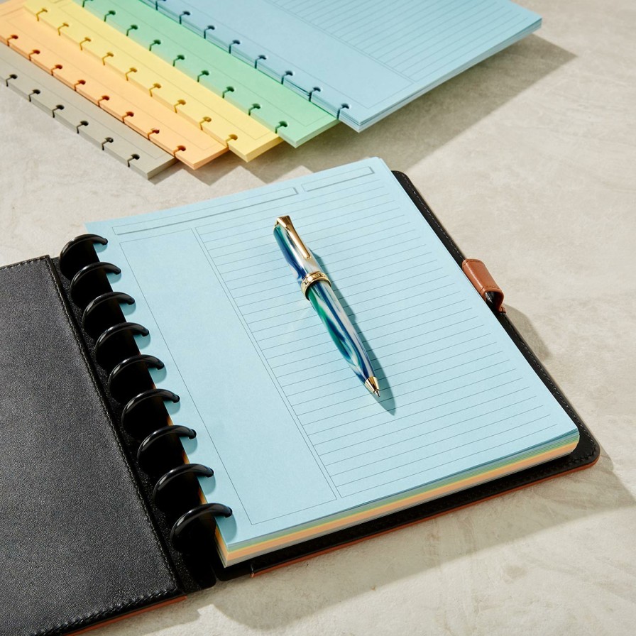 Circa Notebooks Levenger Circa Midway Refills | Circa Midway Multicolored 1/4" Annotation Ruled Refill (300 Sheets)