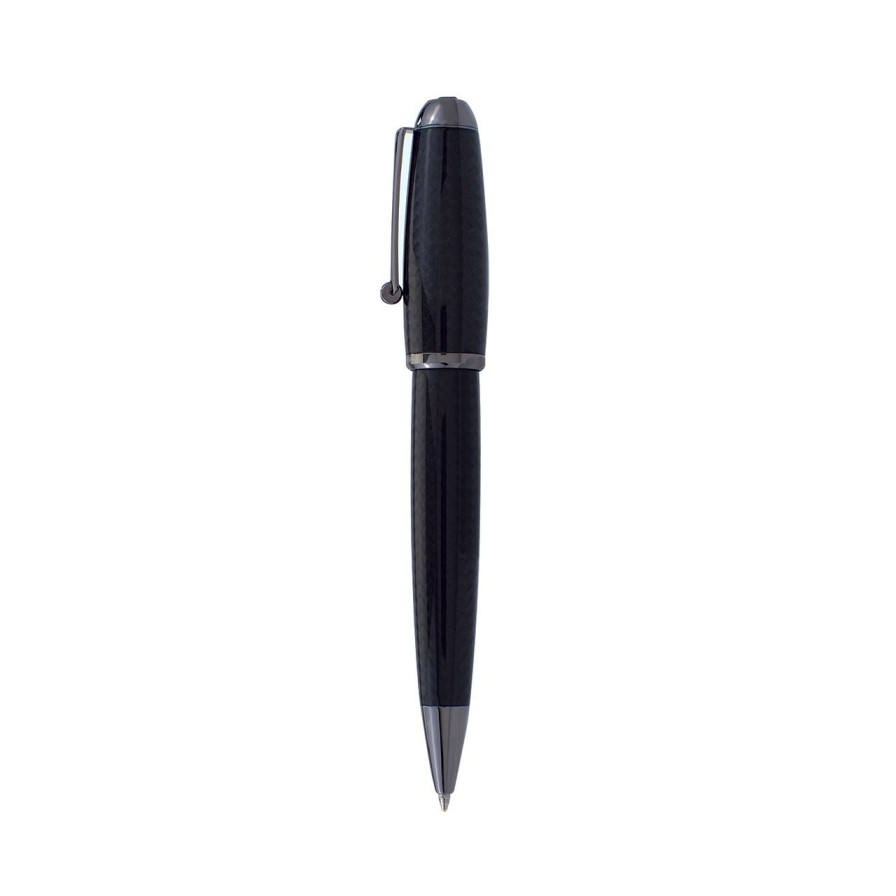 Writing Levenger Rollerball Pens | Monteverde Super Mega Carbon Fiber Pen Gunmetal