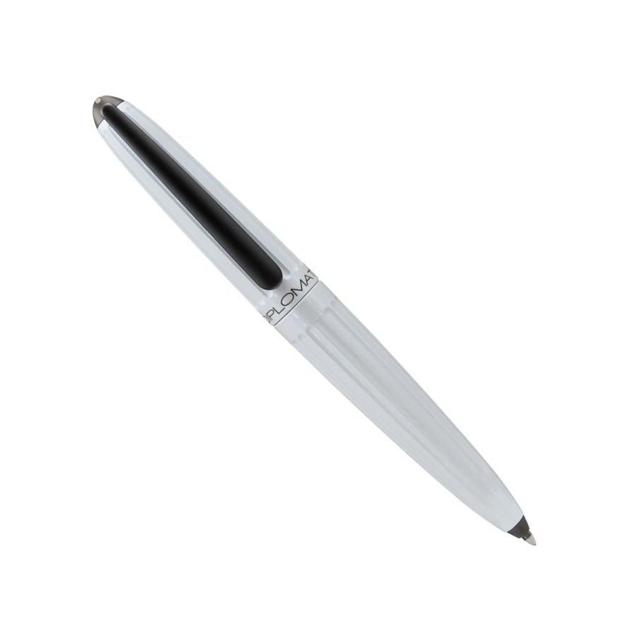 Writing Levenger Rollerball Pens | Diplomat Aero Lacquered Pen White