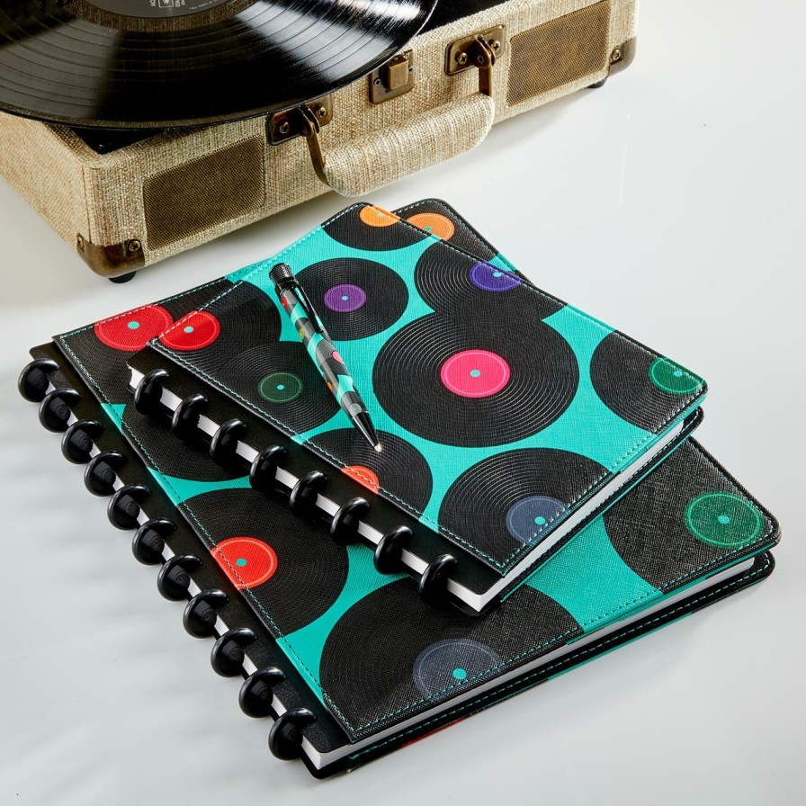 Circa Notebooks Levenger Circa Junior Notebooks | Circa Vintage Vinyl Foldover Notebook