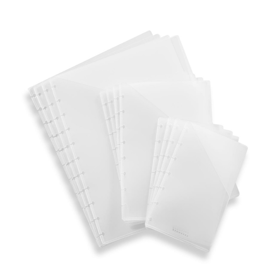 Circa Notebooks Levenger Circa Notebook Accessories | Circa Clear Pocket Dividers (Set Of 4)