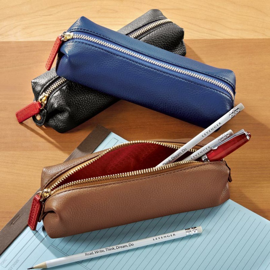 Home & Office Levenger Pen Cases & Stands | Leather Pen Pouch