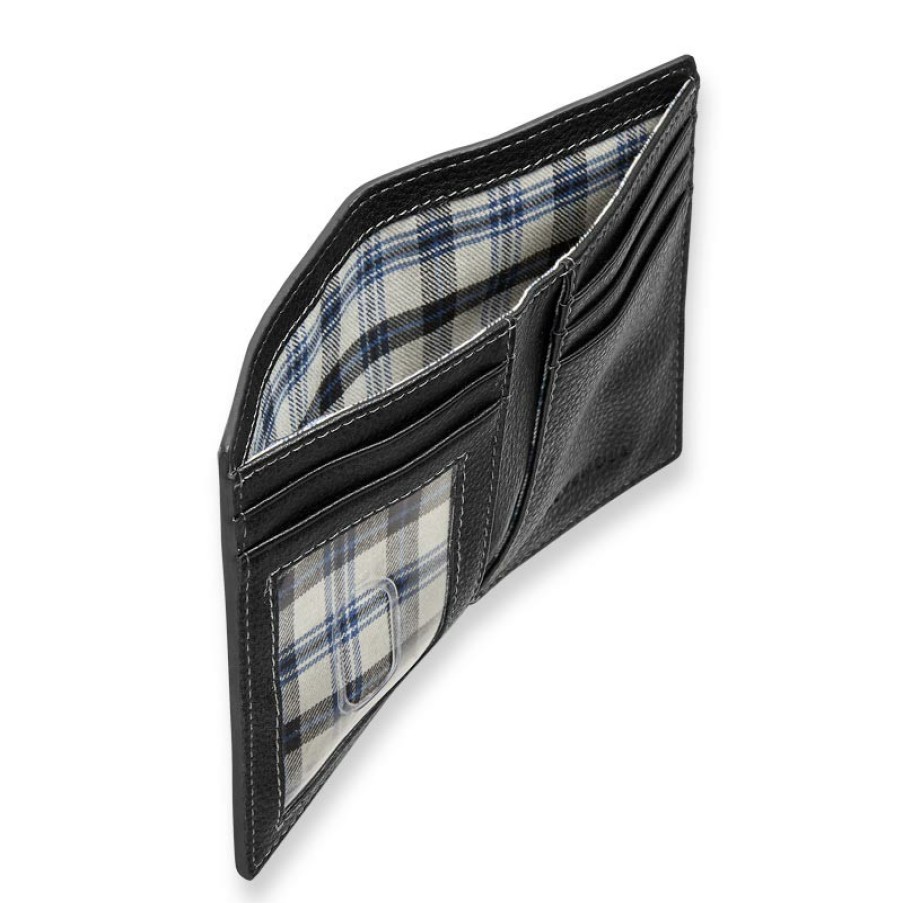 Bags & Accessories Levenger Wallets & Card Cases | Bomber Jacket Vertical Bi-Fold Wallet Mocha