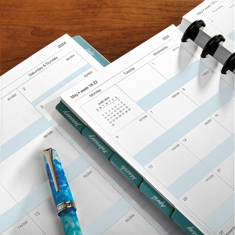 Circa Notebooks Levenger Circa Letter Refills | Circa Smartplanner Weekly Agenda Refill