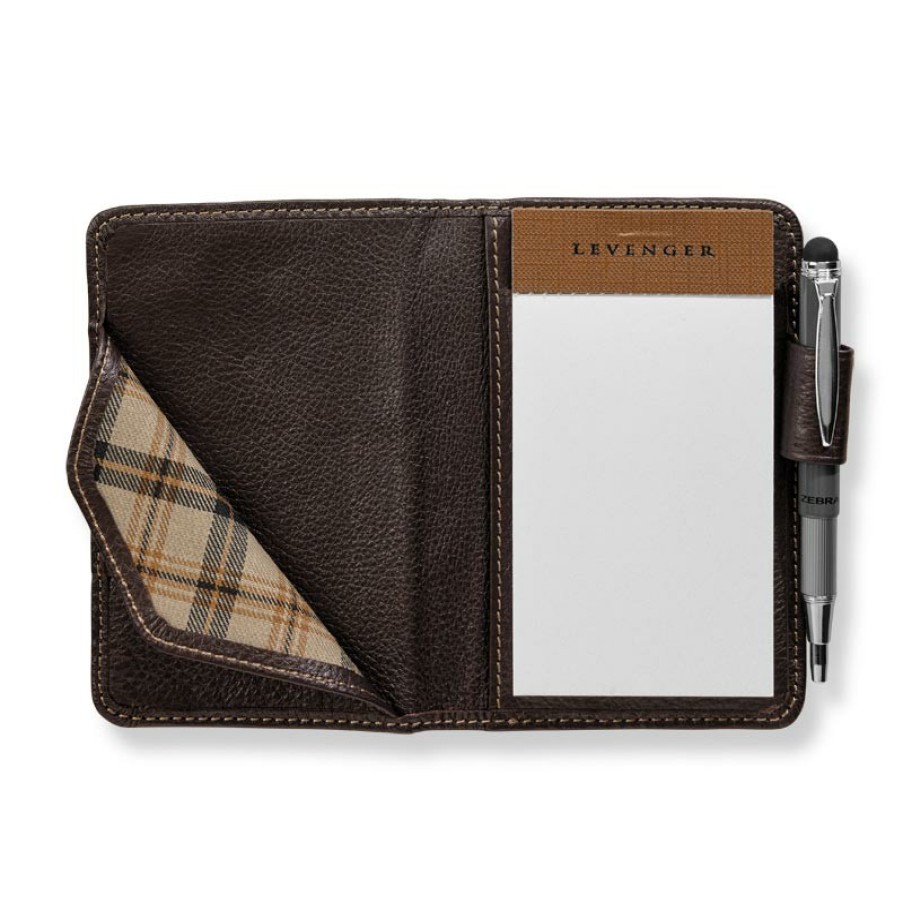 Notebooks & Stationery Levenger Index Card Accessories | Bomber Jacket Swiftnotes Mocha