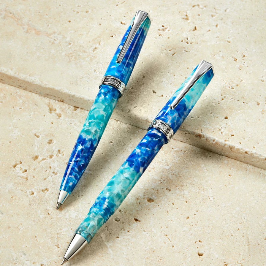 Writing Levenger Ballpoint Pens | True Writer Classic Blue Grotto Pen