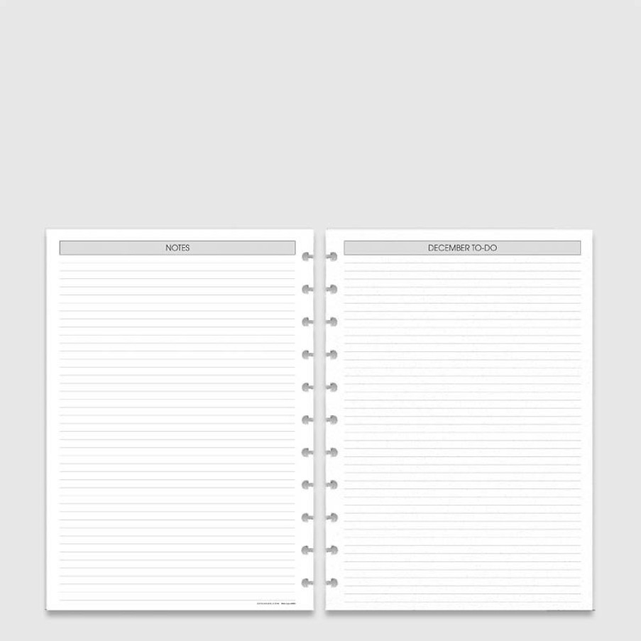 Circa Notebooks Levenger Circa Letter Refills | Circa® 2-Year Monthly Agenda Refill, A4