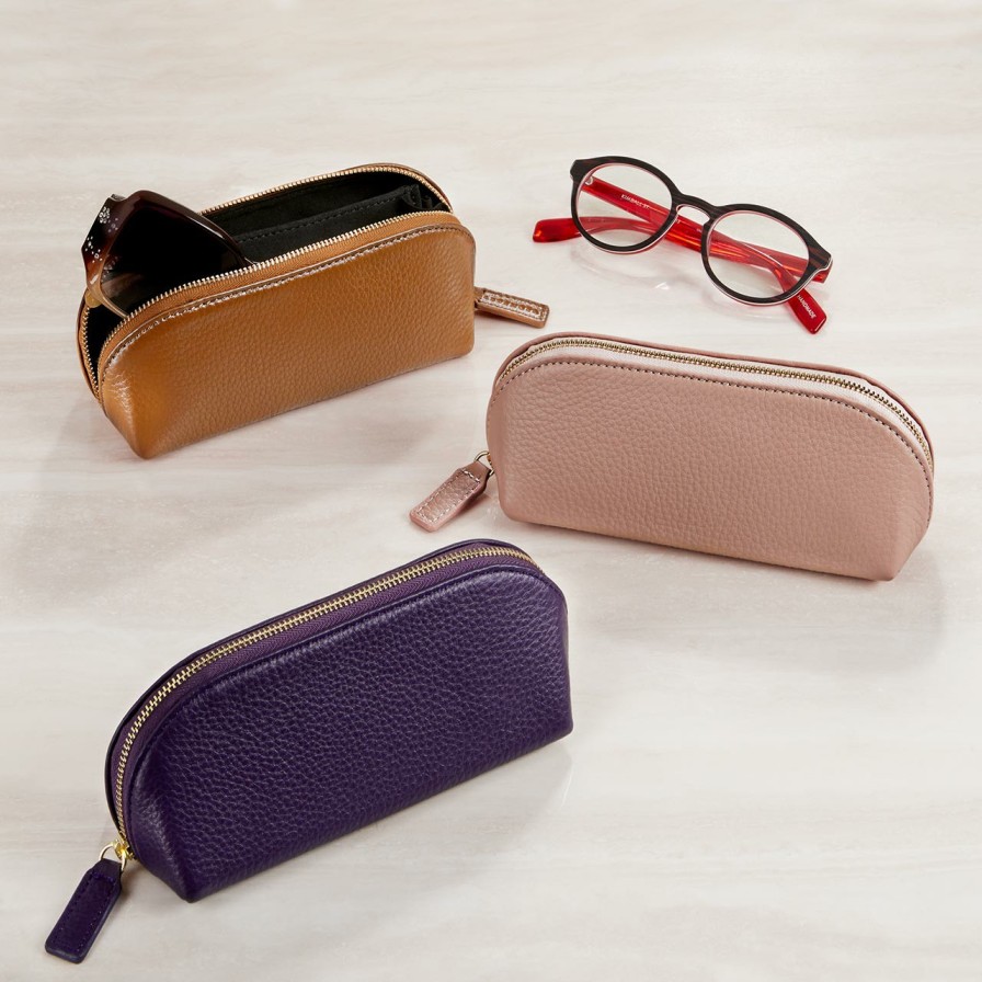 Reading Levenger Professional Eyeglass Cases | Carrie Zip Around Double Eyeglass Case