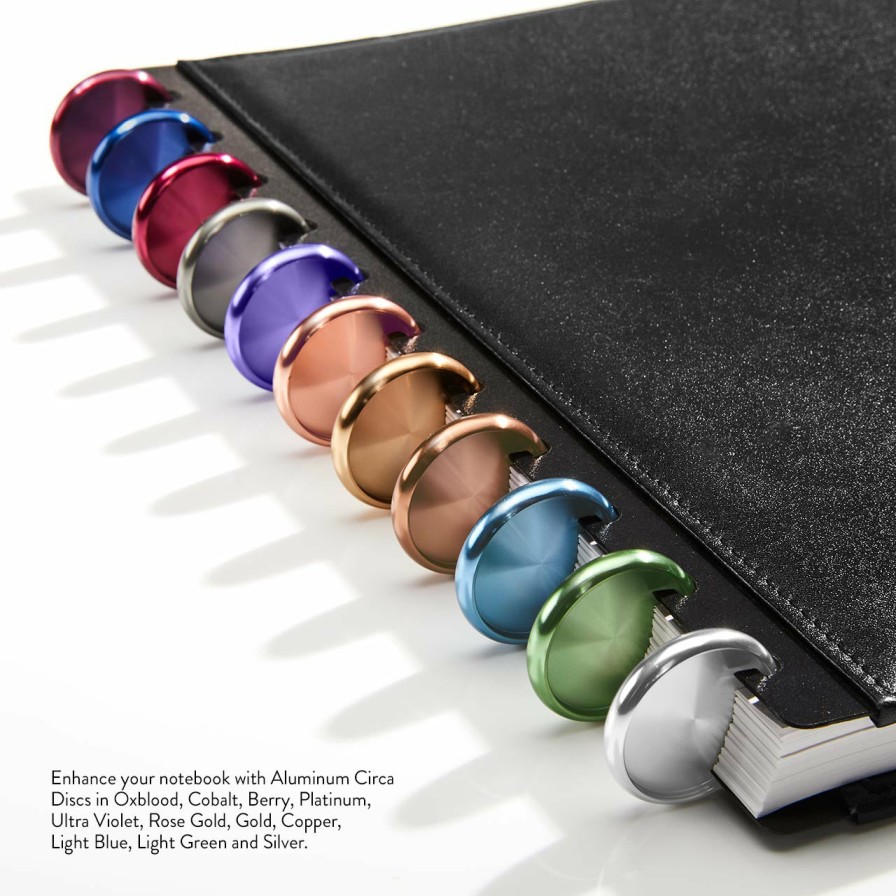 Circa Notebooks Levenger Luxe | Aluminum Circa Discs (Set Of 11)