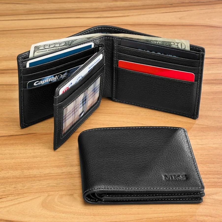 Bags & Accessories Levenger Wallets & Card Cases | Bomber Jacket Flip Id Wallet Mocha