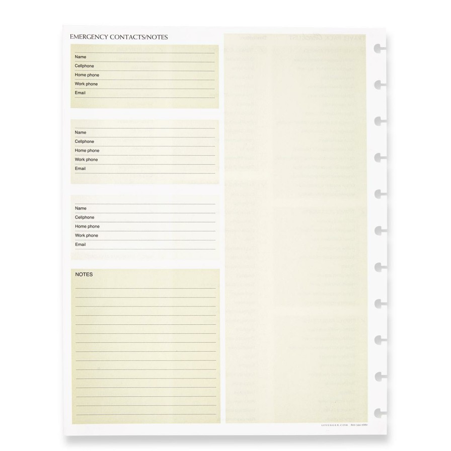 Circa Notebooks Levenger Circa Letter Refills | Circa Travel Packing Checklist