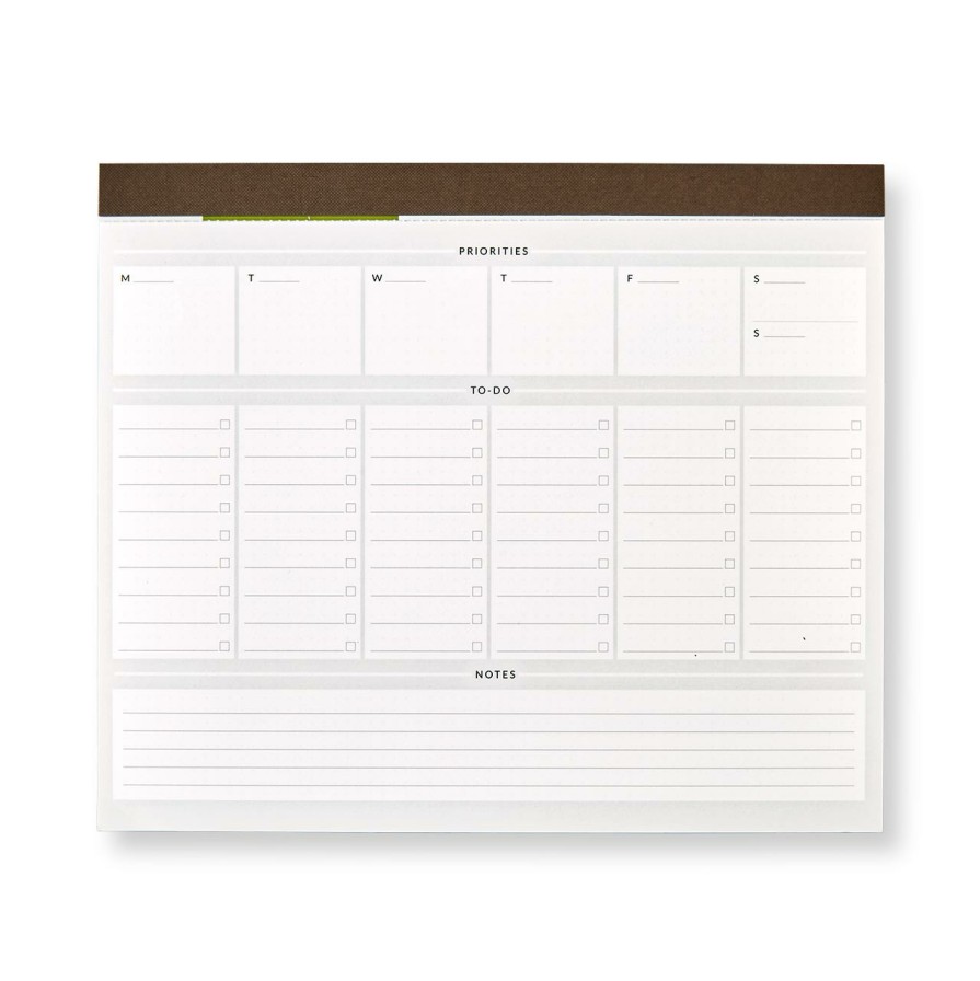 Notebooks & Stationery Levenger Desk Pad & Card Planners | One-Week At A Time Freeleaf Deskpad