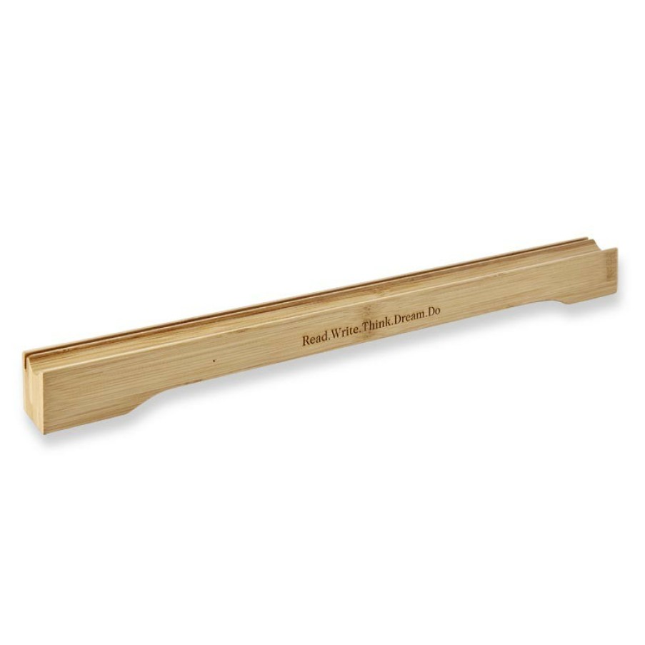 Home & Office Levenger Workspace Organizers | Nantucket Bamboo Note Card & Pen Holder Natural