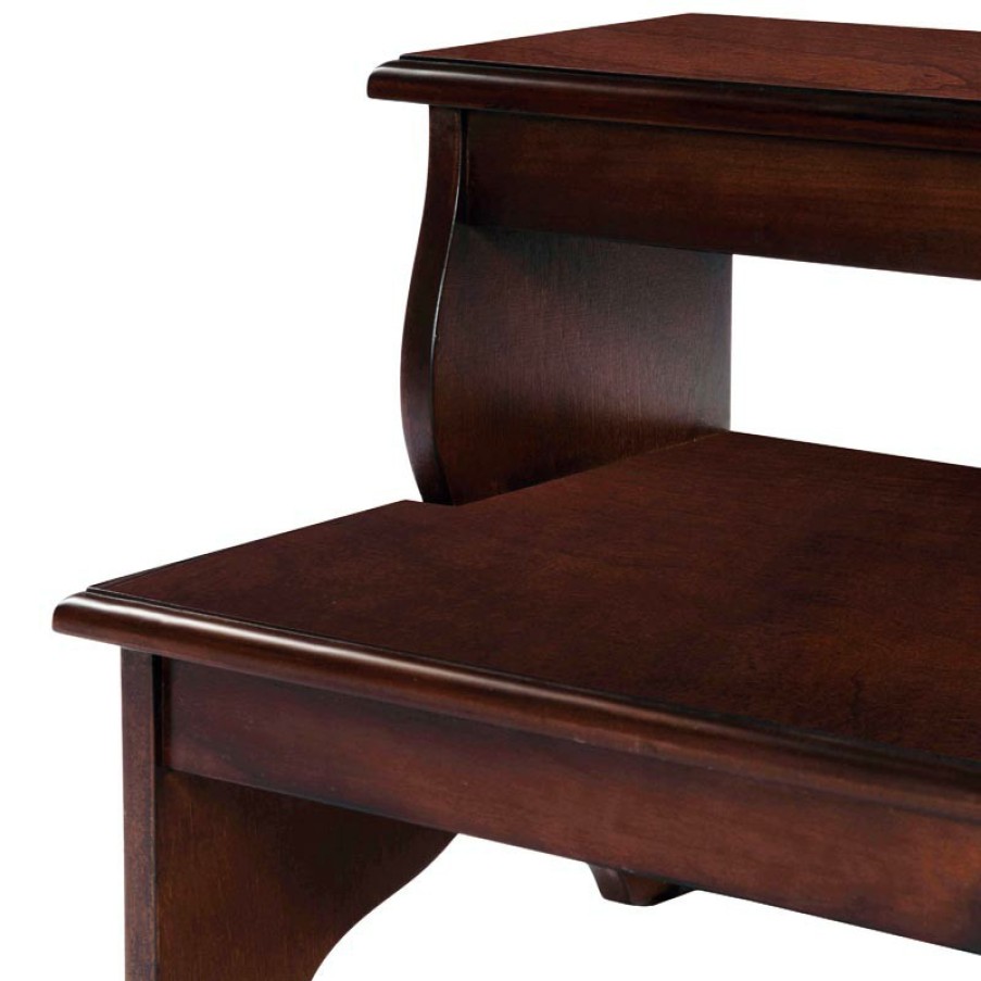 Home & Office Levenger Seating | Library Step Stool Antique Cherry