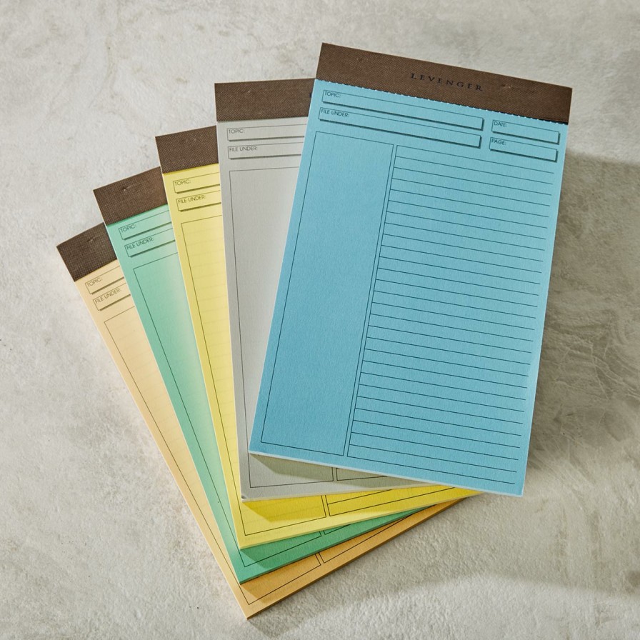 Notebooks & Stationery Levenger Freeleaf & Notepads | Freeleaf Multicolored Annotation Ruled Pads (Set Of 5)