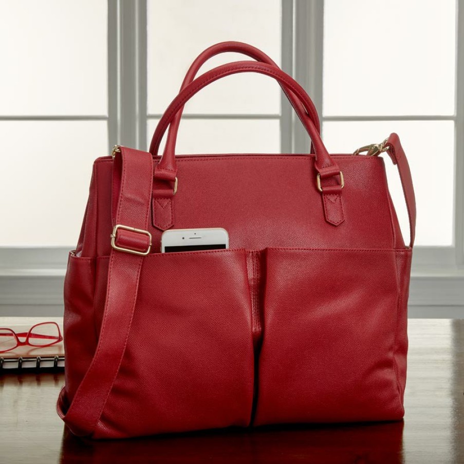 Bags & Accessories Levenger Handbags & Totes | Charlotte Leather Tote