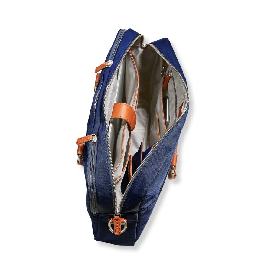 Bags & Accessories Levenger Travel Bags & Accessories | Brooklyn Brief Bag Navy