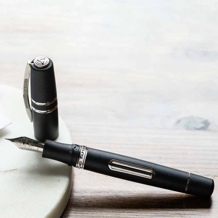 Writing Levenger Visconti | Visconti Homo Sapiens Skylight Steel Age Fountain Pen