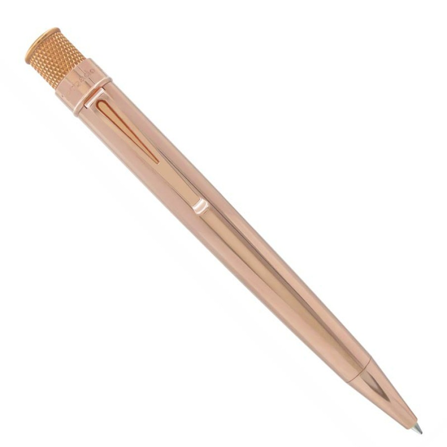 Writing Levenger Rollerball Pens | Retro 51 Tornado Raw Copper Rollerball Pen