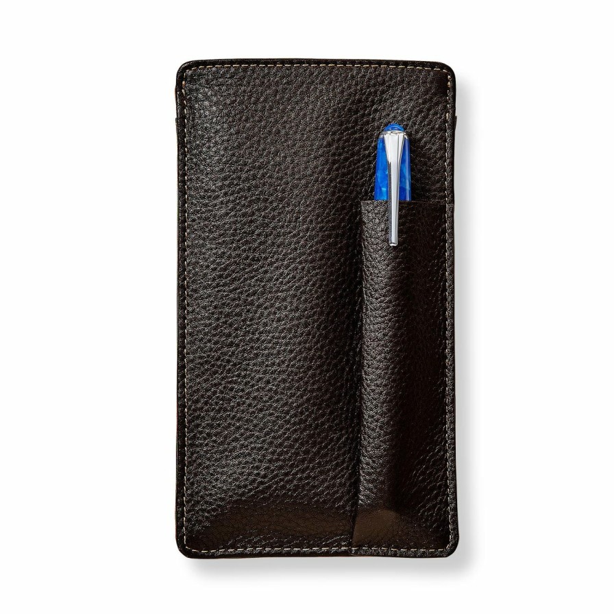 Writing Levenger Cases & Stands | Eyephone Case In Bomber Jacket Leather Mocha