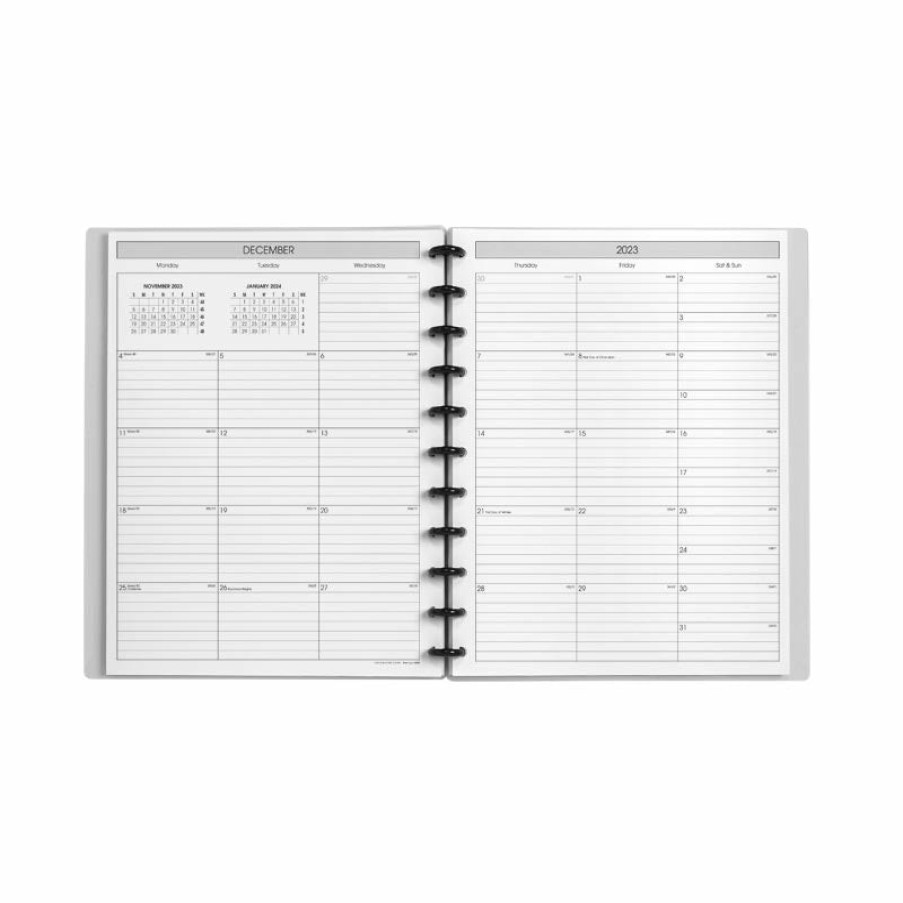 Circa Notebooks Levenger Circa Smartplanners® | Circa Weekly Horizontal Format Agenda-Confetti