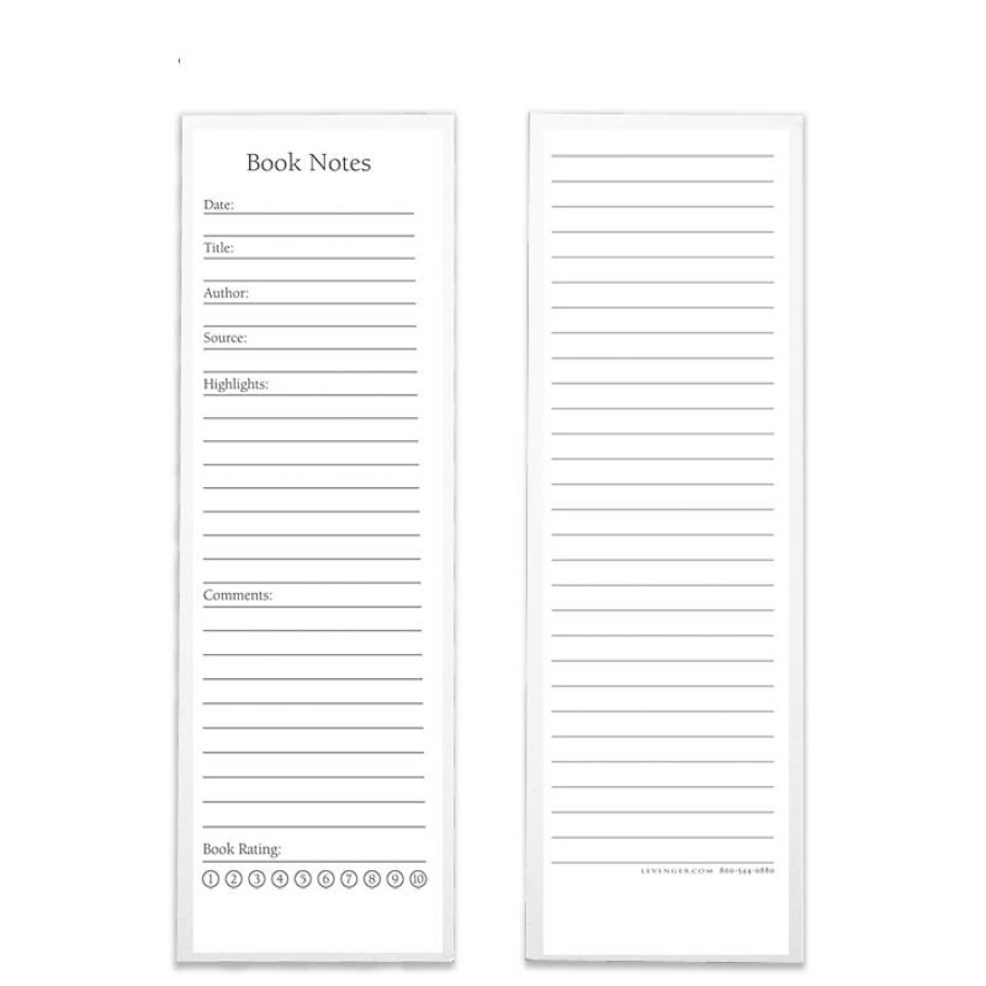 Notebooks & Stationery Levenger Premium Index Cards | 100 Book Notes Bookmark Cards