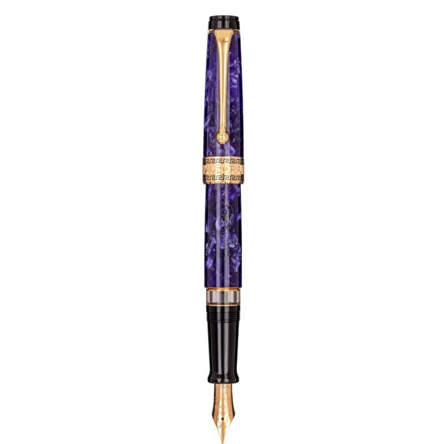 Writing Levenger Fountain Pens | Aurora Optima Viola Fountain Pen