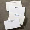 Notebooks & Stationery Levenger Premium Index Cards | 500 Personalized Wallet Cards, Horizontal Ruled