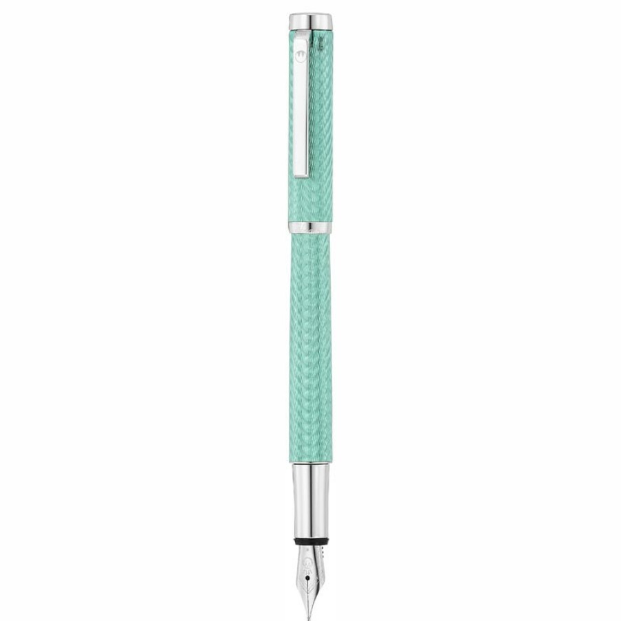 Writing Levenger Waldmann | Waldmann Liberty Aquamarine Fountain Pen