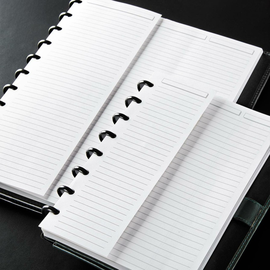 Circa Notebooks Levenger Circa Letter Refills | Circa Half-Sheet Ruled Refill (100 Sheets)