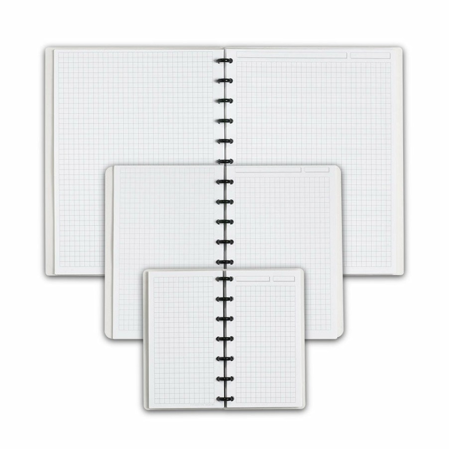 Circa Notebooks Levenger Circa Compact Notebooks | Circa Special Request Personalized Notebook, Full-Page Grid